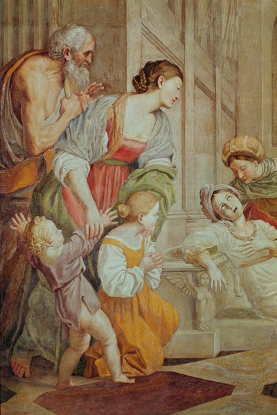 Death of St. Cecilia (detail) by Domenichino